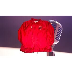 Central Arkansas Radio Emergency Men’s Vintage Windbreaker Red XL Rare 25x30